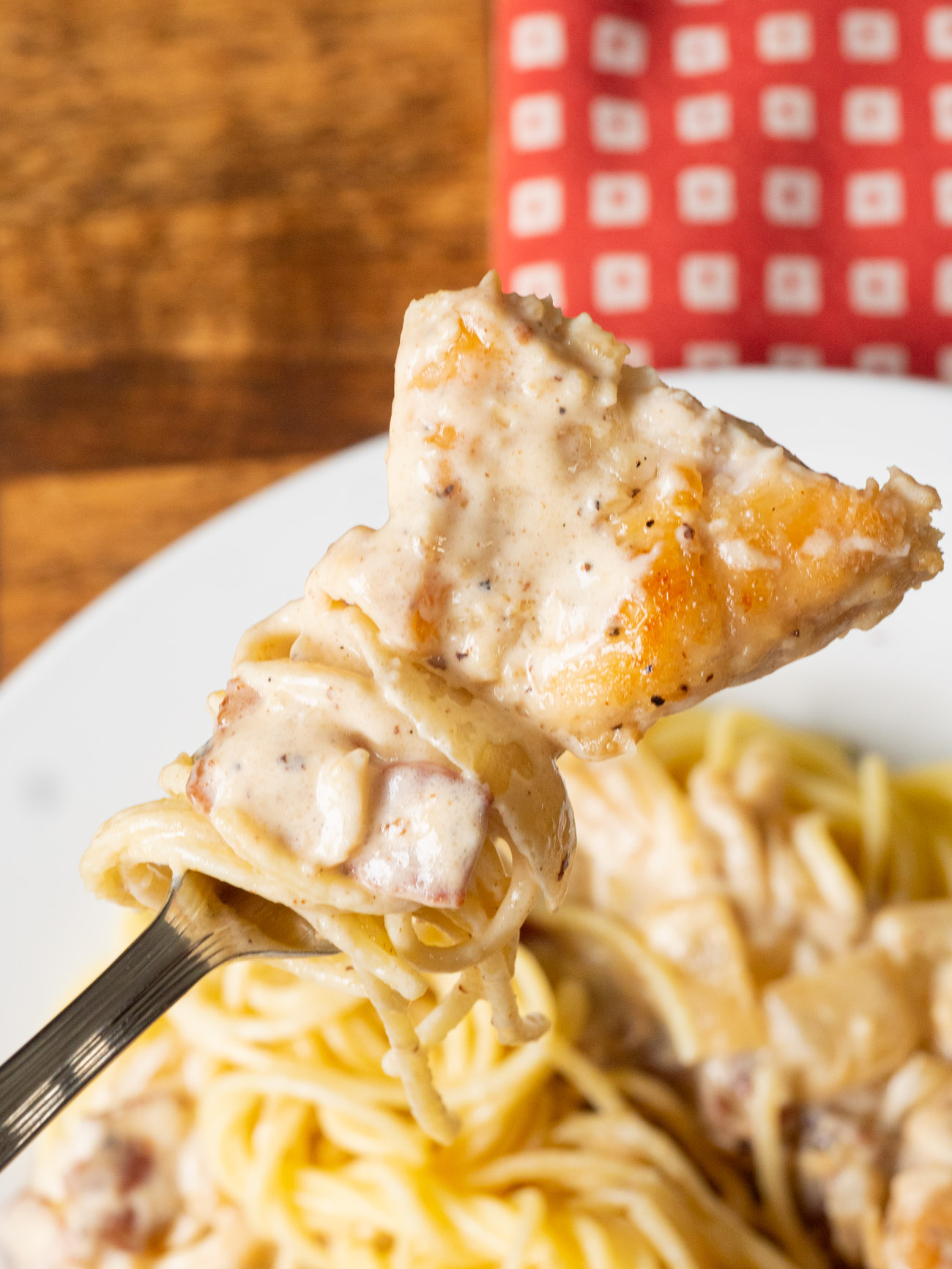 Chicken Parmesan Carbonara