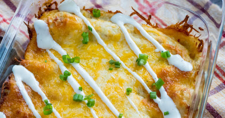 Chicken Bacon Ranch Enchiladas