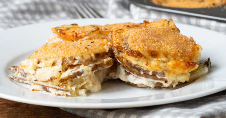 Creamy Parmesan Potato Stacks