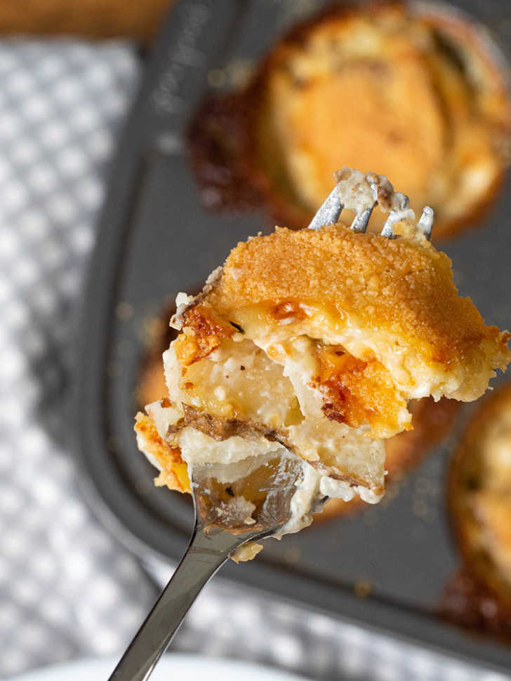 parmesan potato stacks