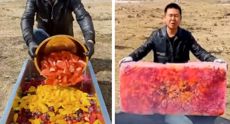 Chef Goes Viral On TikTok For Making A Gigantic Fruit Popsicle