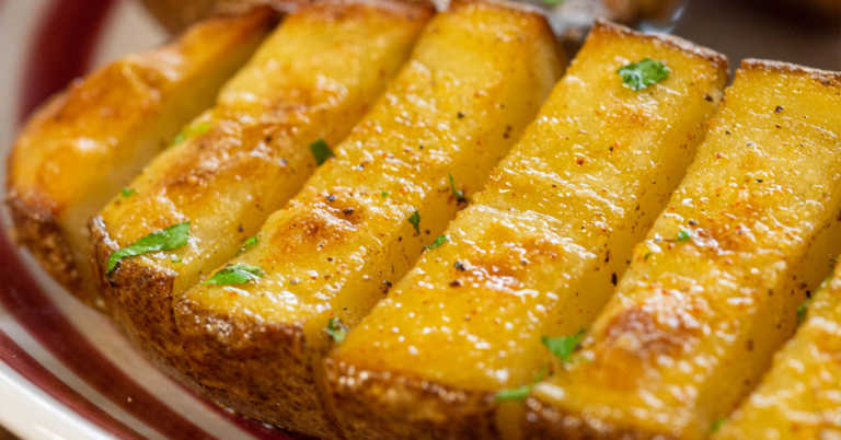 Scored Seasoned Baked Potatoes