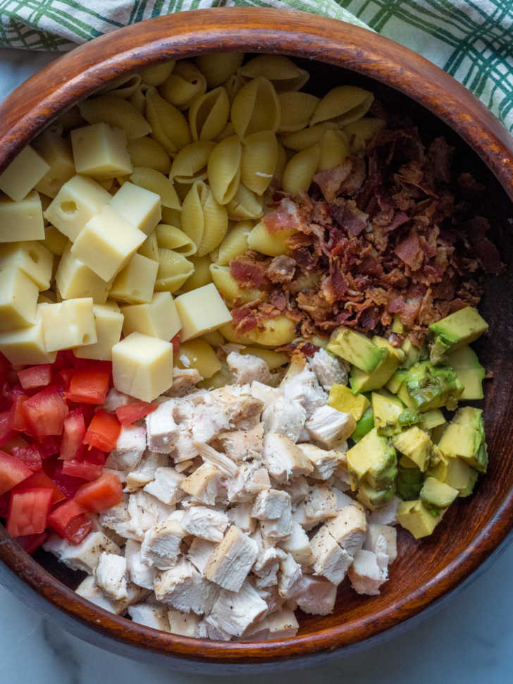 Chicken Club Pasta Salad | 12 Tomatoes