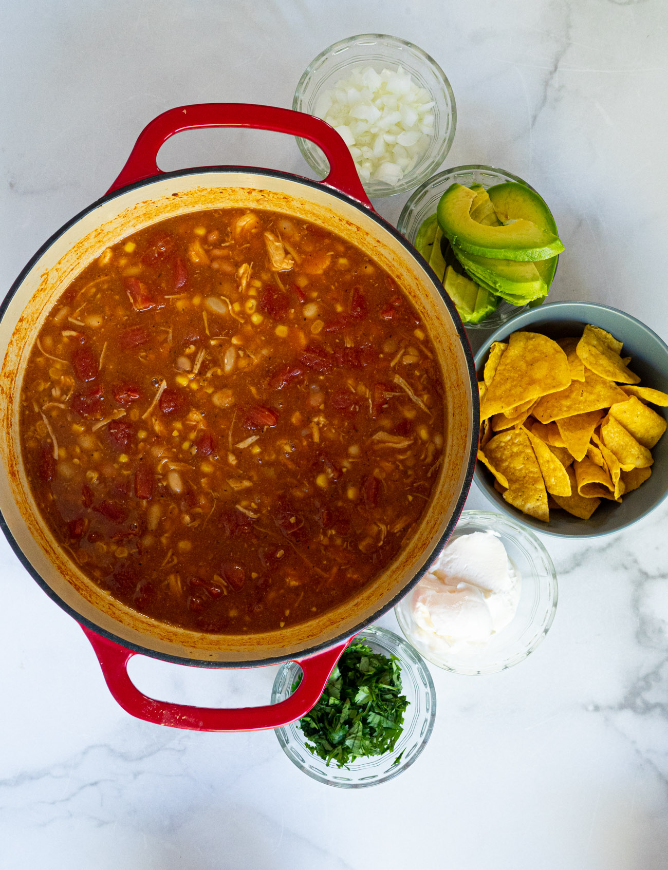 Soupe au poulet et à la tortilla à 7 boîtes