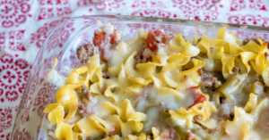 Beefy Egg Noodle Casserole