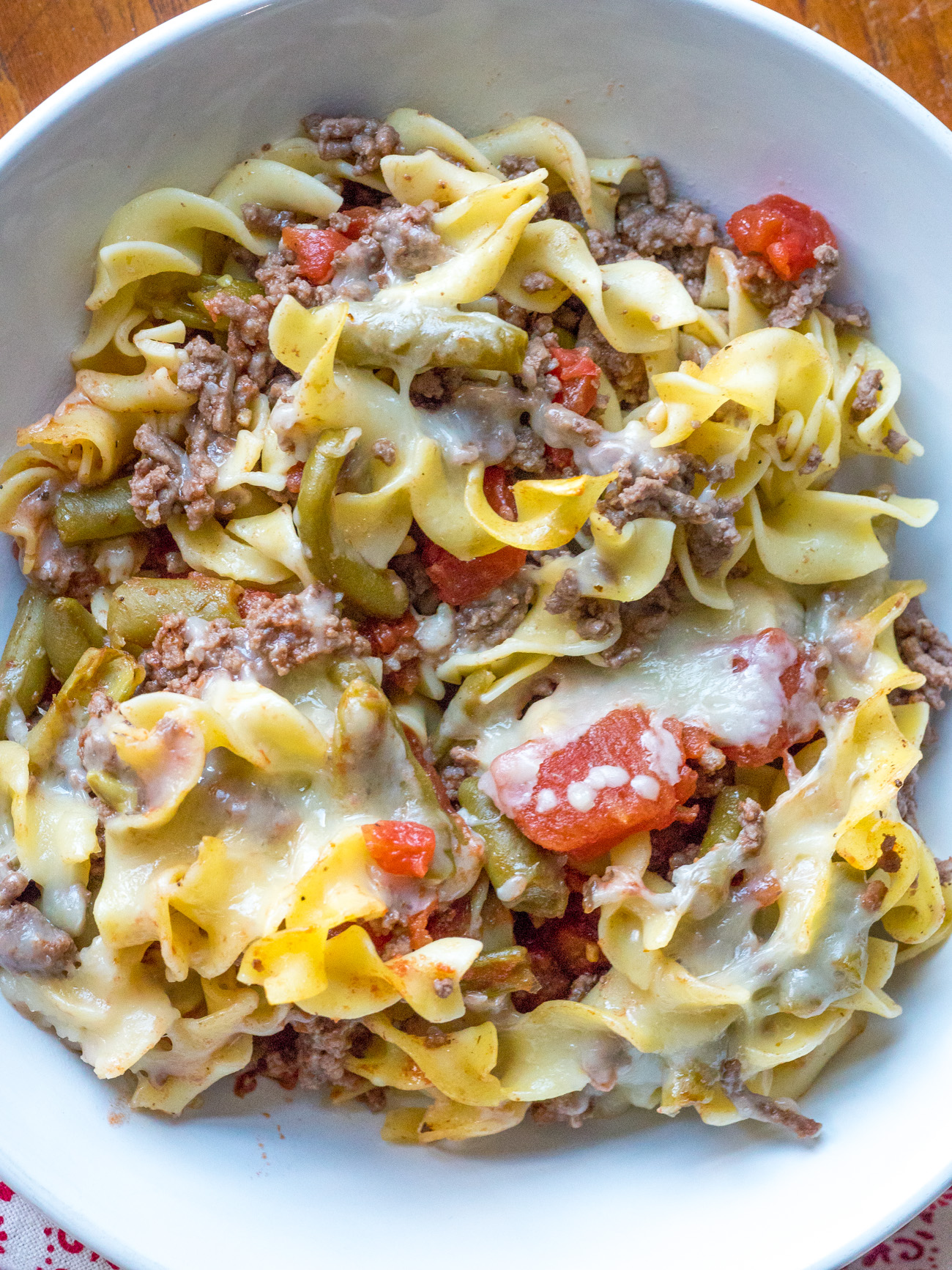 Beefy Egg Noodle Casserole 12 Tomatoes