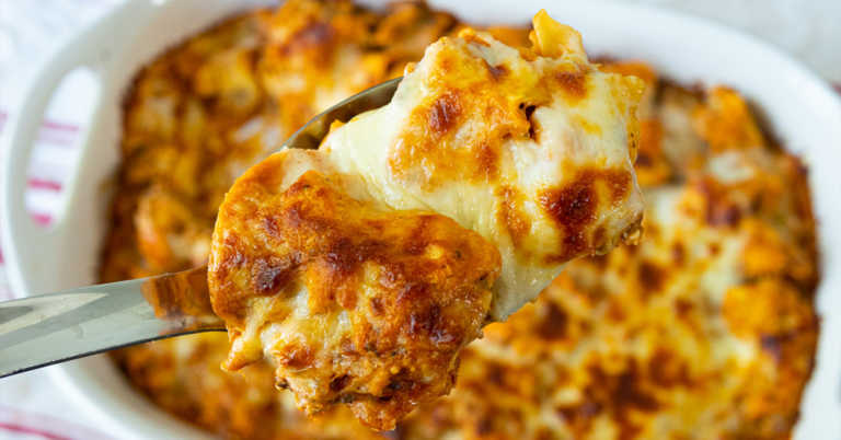 Easy Cheesy Baked Tortellini