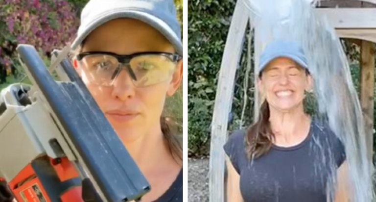 Jennifer Garner Made A DIY Backyard Dunk Tank