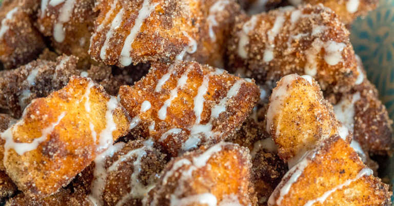 5-Ingredient Angel Food Cake Churro Bites