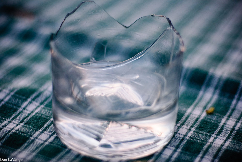 broken cocktail glass