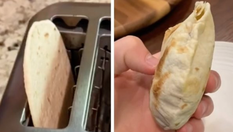 TikTok Hack Shares How To Pop A Flour Tortillas In The Toaster