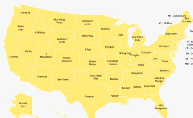 The Most Favorited Junk Food In Each State