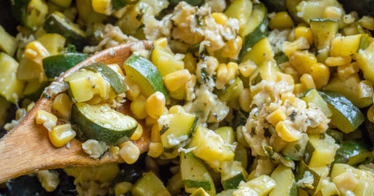 Parmesan Zucchini and Corn