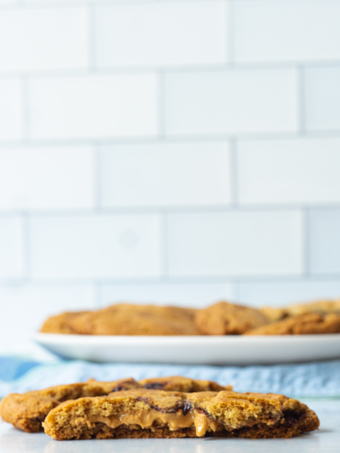 Peanut & Jelly Butter Stuffed Cookies