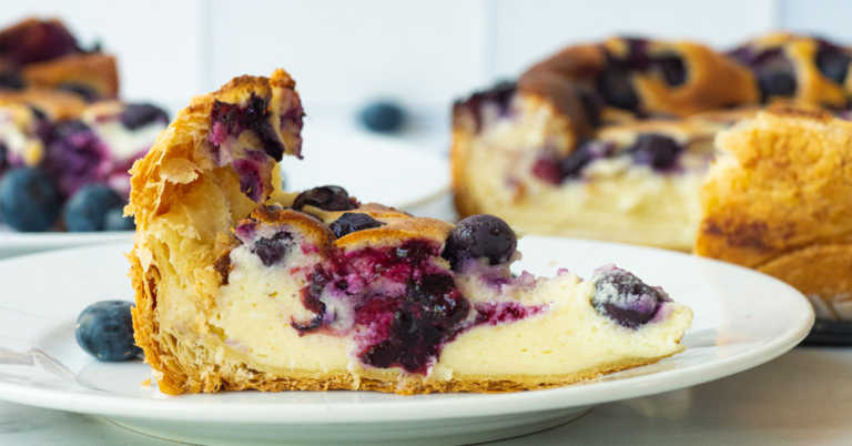 Blueberry Custard Cheesecake