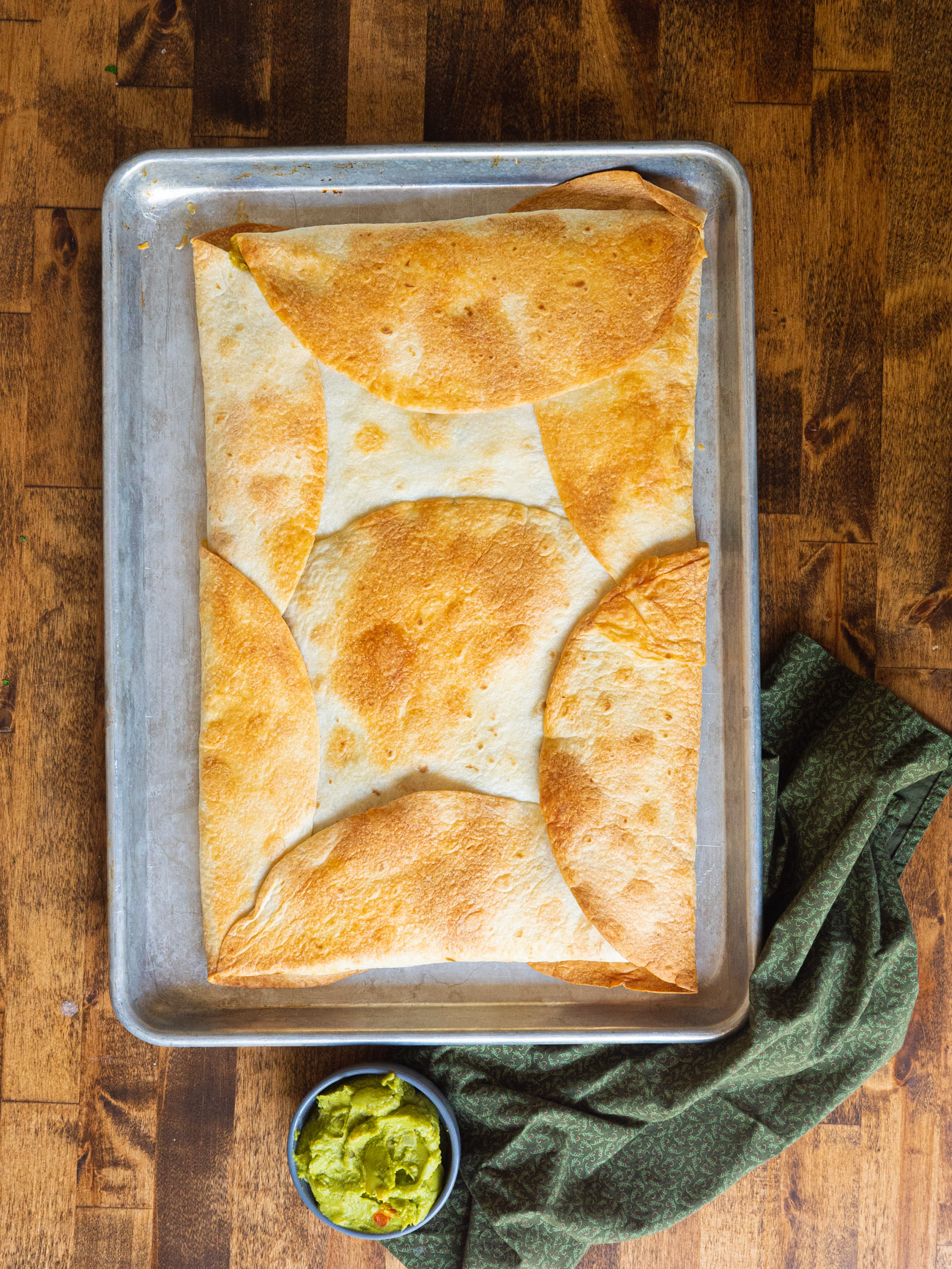 Chicken Sheet Pan Quesadillas - Tornadough Alli