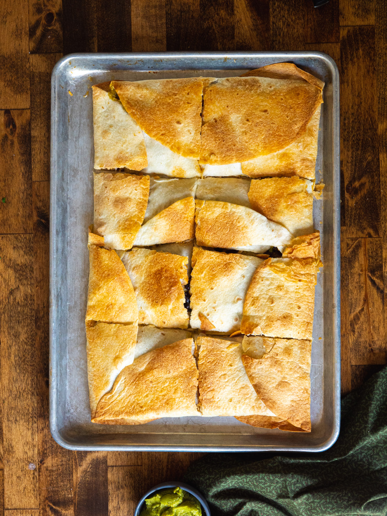 Chicken Sheet Pan Quesadillas - Tornadough Alli