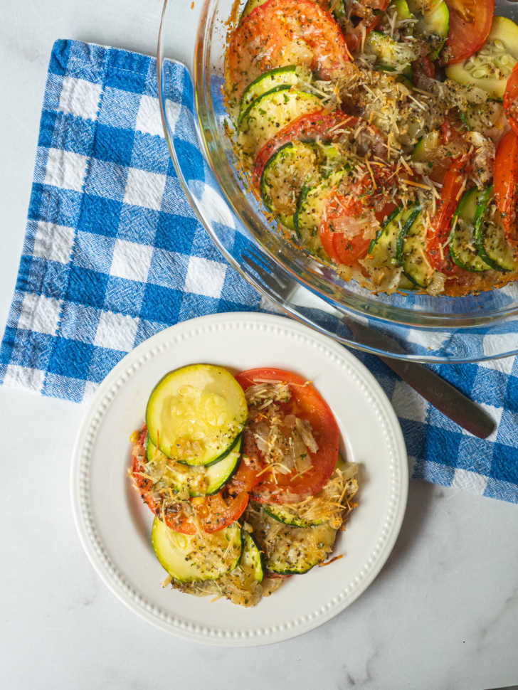 Parmesan Zucchini Tomato Gratin | 12 Tomatoes