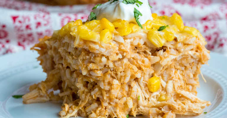 Chicken Enchilada Rice Casserole