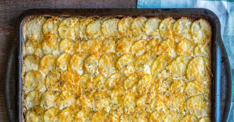 Sheet Pan Scalloped Potatoes