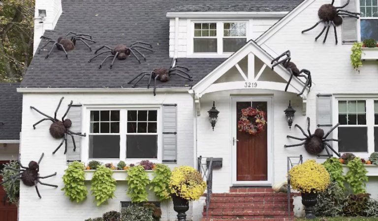 How To Make Giant DIY Spiders That’ll Creep Out Your Neighbors
