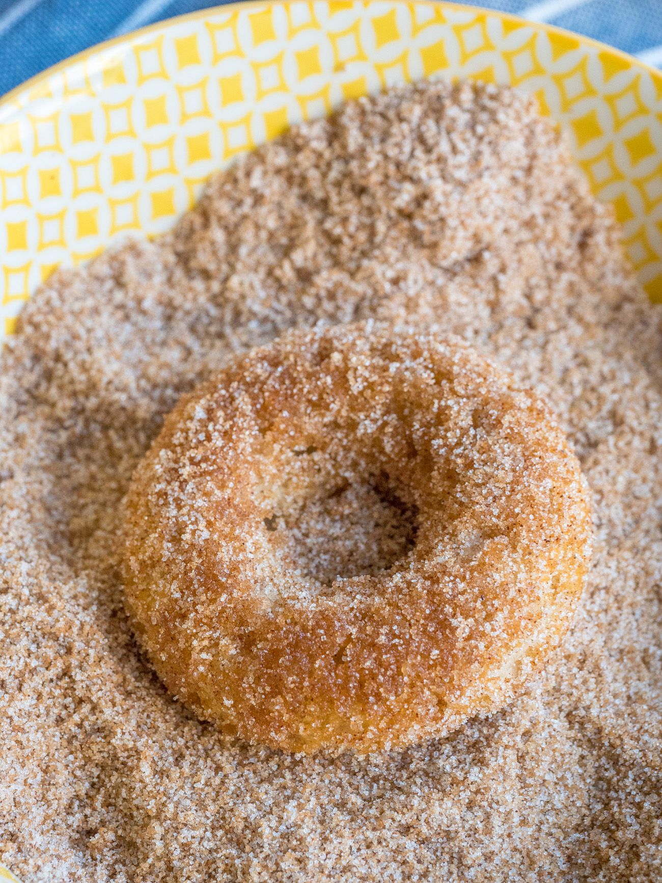 making Baked Churro Donuts