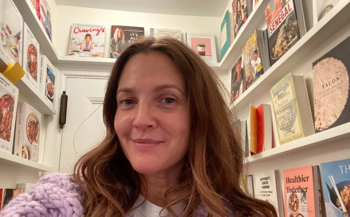 Drew Barrymore Has A Cookbook Collection That Will Put Our Grandmother