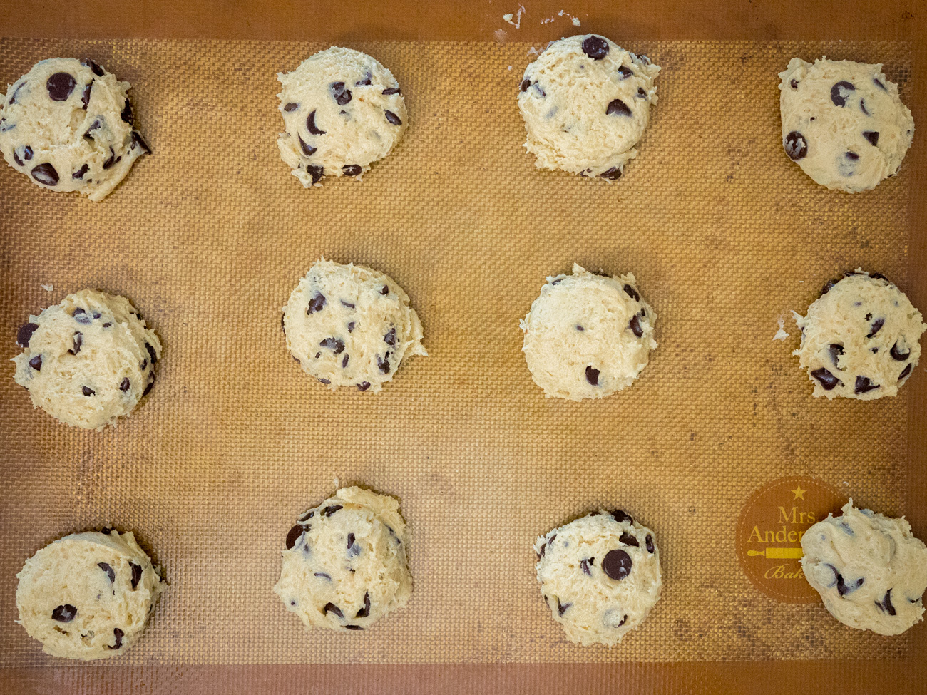 Soft Batch Cream Cheese Chocolate Chip Cookies - Sweet Little Bluebird