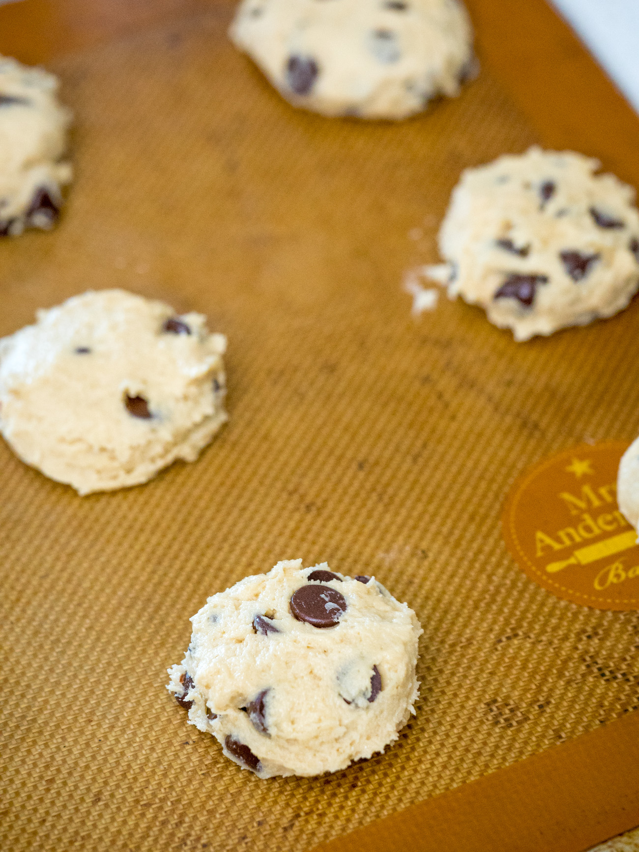 Soft Batch Cream Cheese Chocolate Chip Cookies - Sweet Little Bluebird