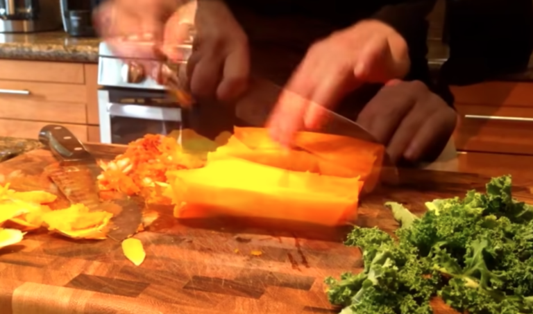 Softening Your Squash Makes It Easier To Peel And Cut