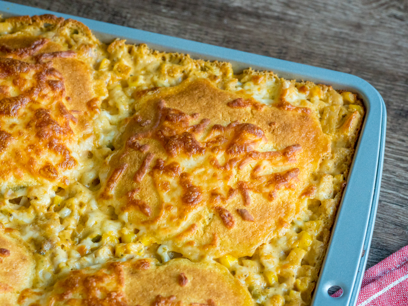 Sheet Pan White Chili and Cornbread