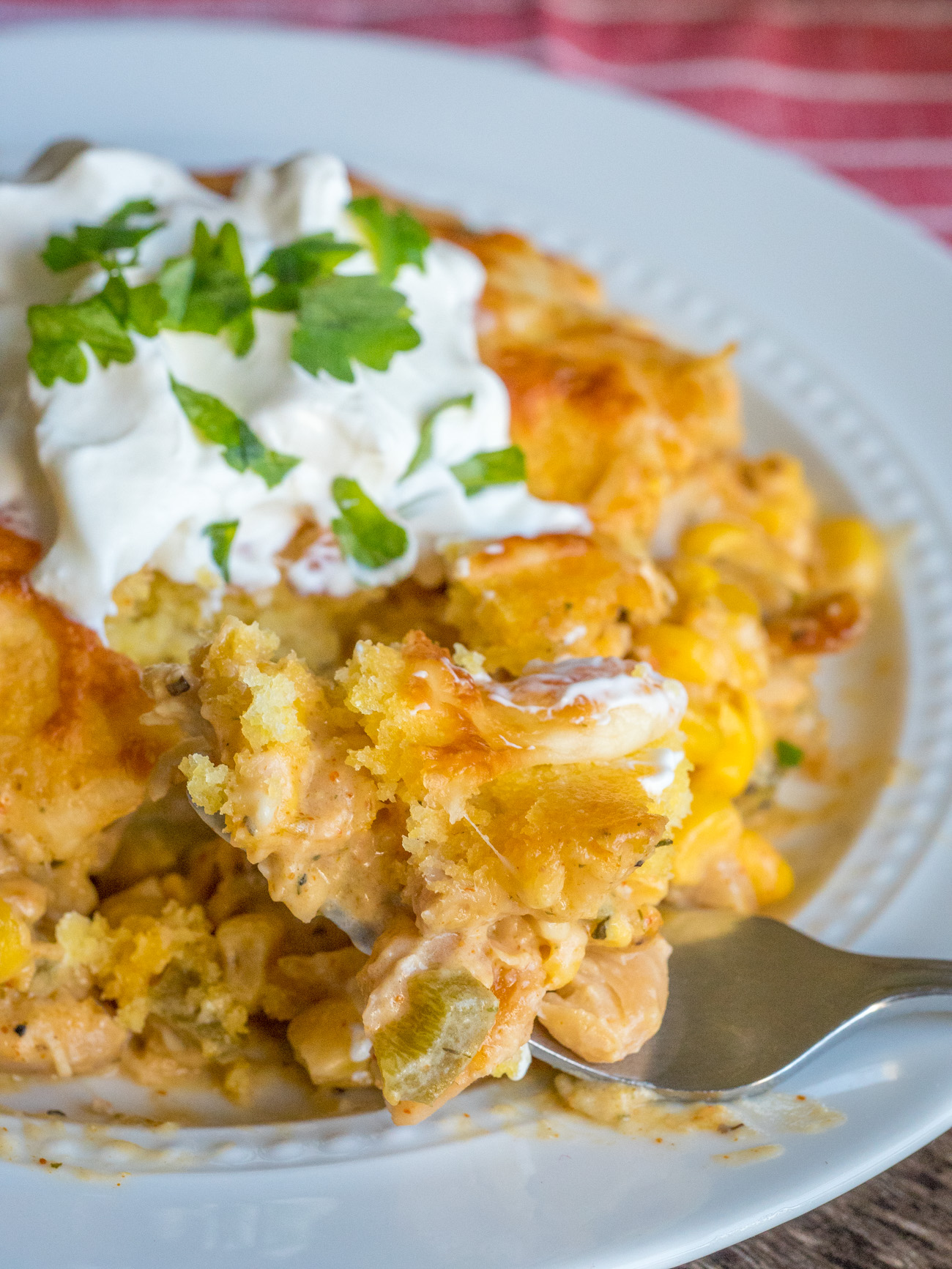 Sheet Pan White Chili and Cornbread