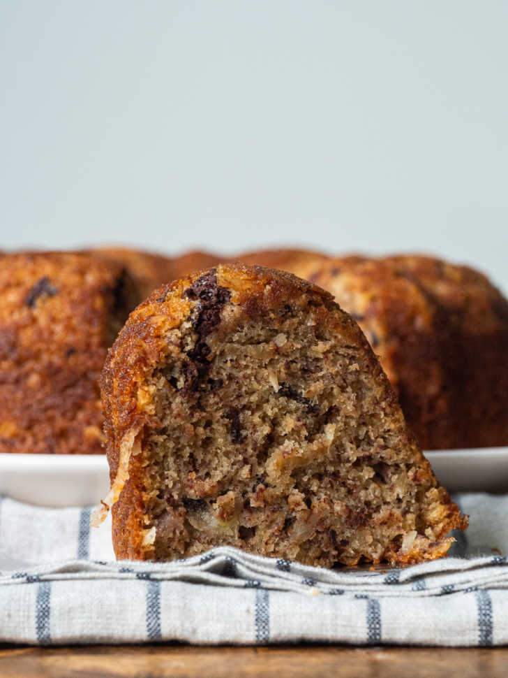 Banana Cake with Fresh Banana Curd - i am baker