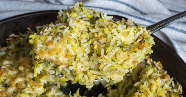 Julia Child’s Zucchini and Rice Gratin (Tian de Courgettes au Riz)