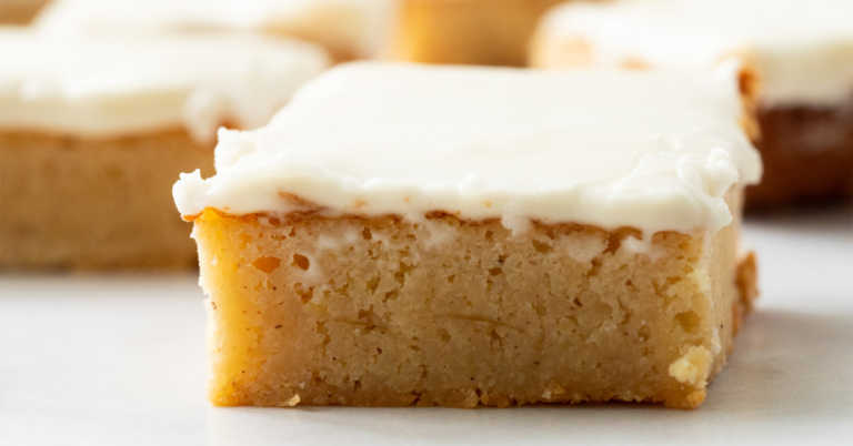 Triple Vanilla Brownies
