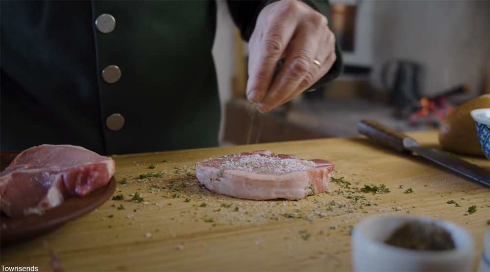 how to make pork chops following a recipe from 1792