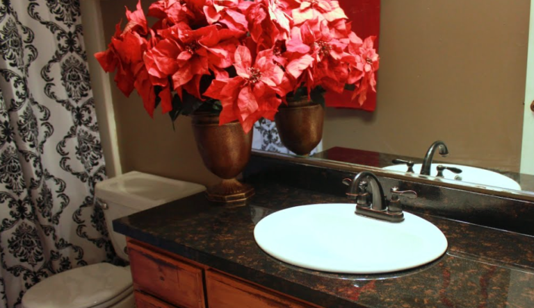 How To Make Old Laminate Countertops Look Modern With A “Stone-Top” Finish