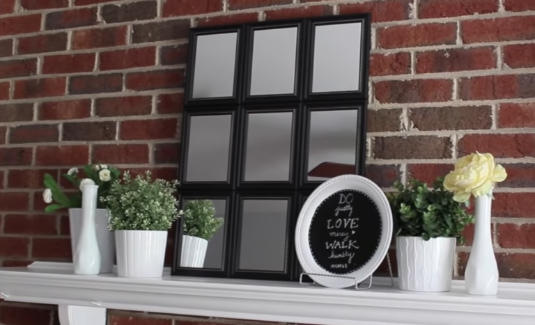 You Can Make A $300 Pottery Barn Mirror Replica With Dollar Store Items