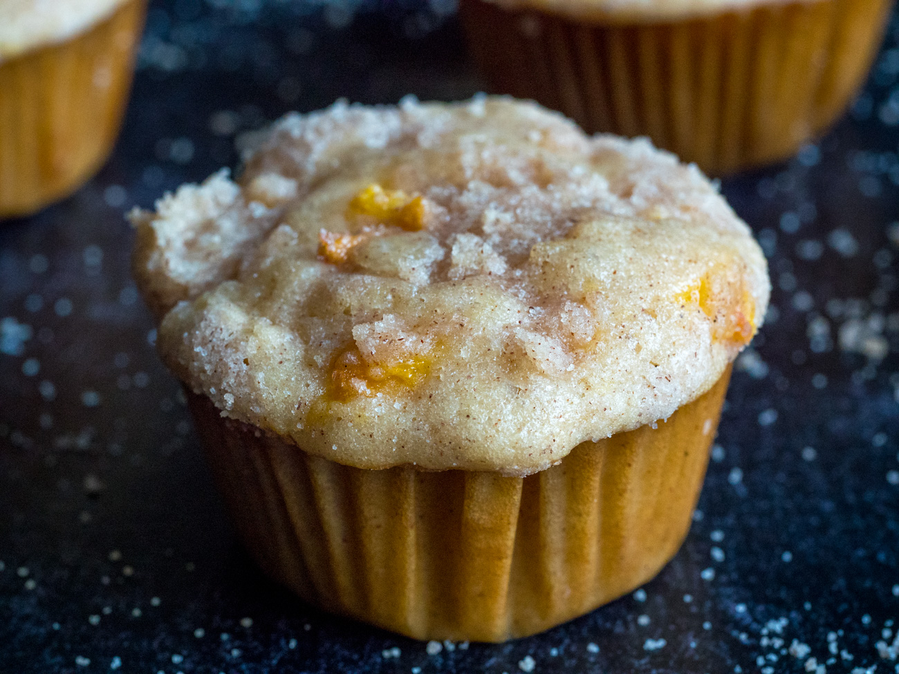 Peach Cobbler Muffins Story