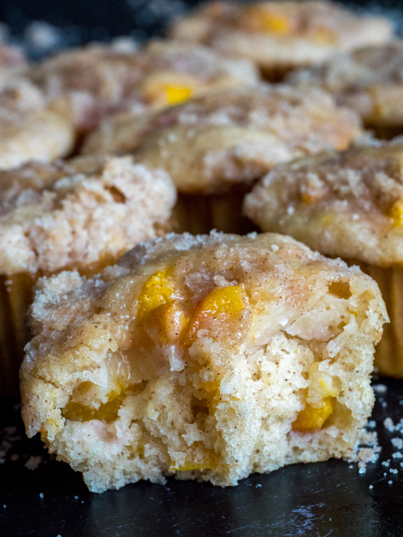 Peach Cobbler Muffins Story