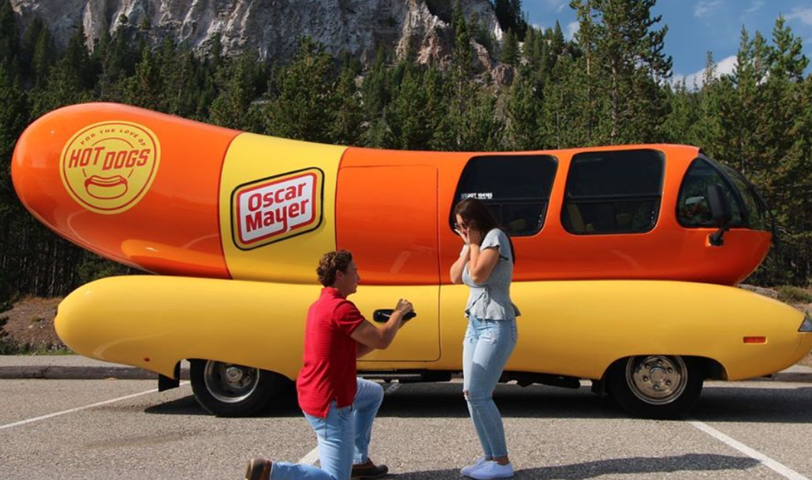 You Can Rent The Oscar Mayer Wienermobile As Part Of Your Proposal 12 Tomatoes 