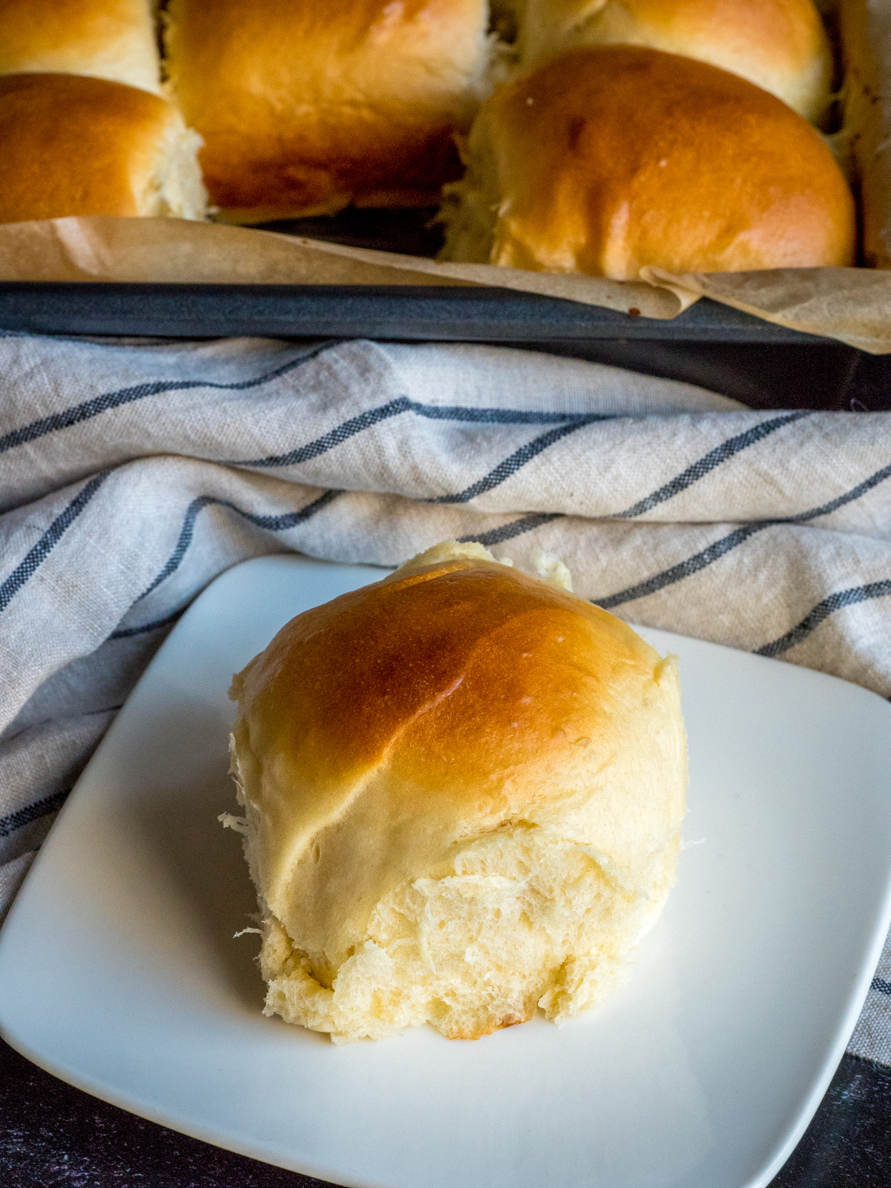 making Japanese Milk Bread Rolls