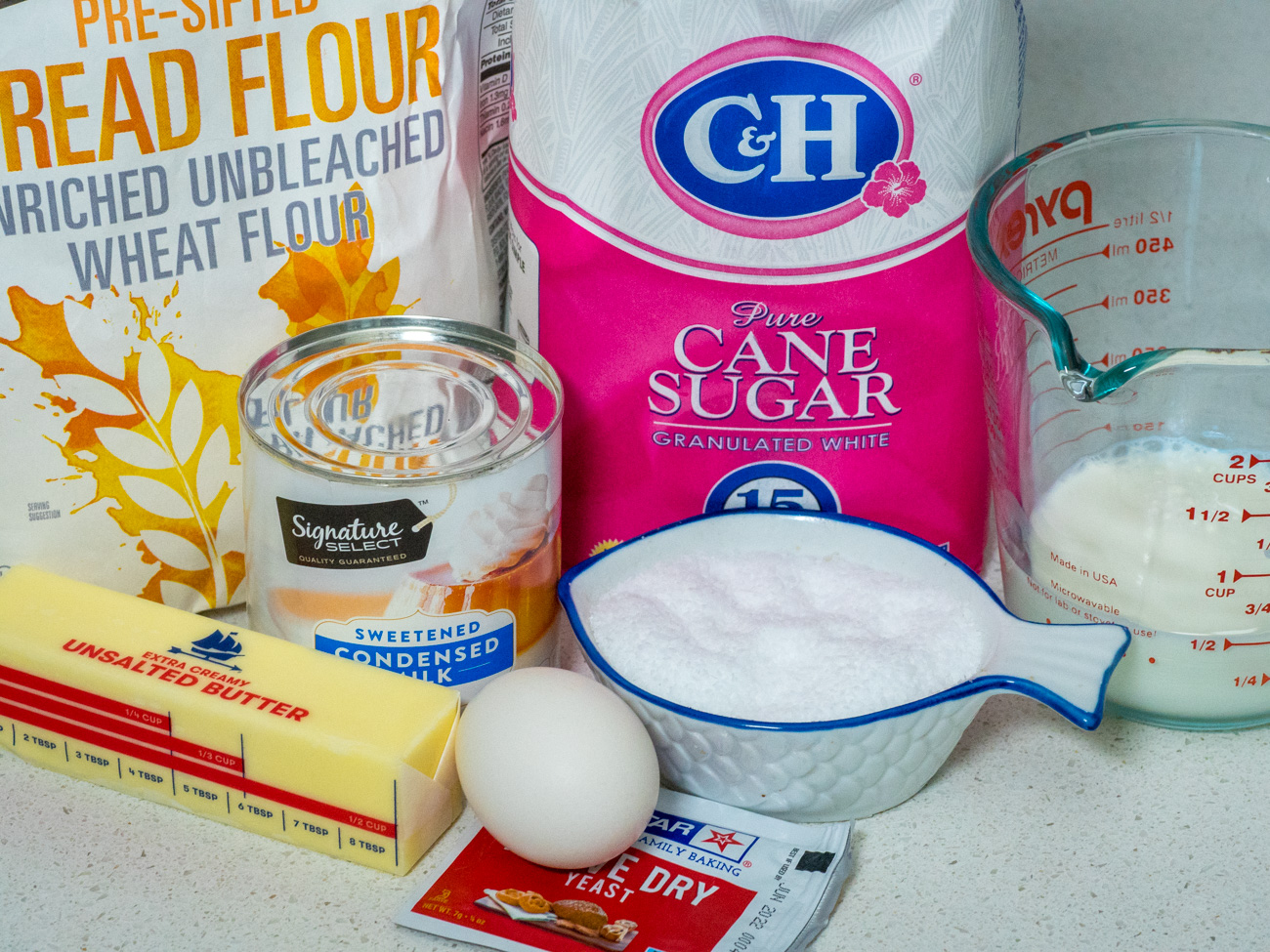 making making Japanese Milk Bread Rolls