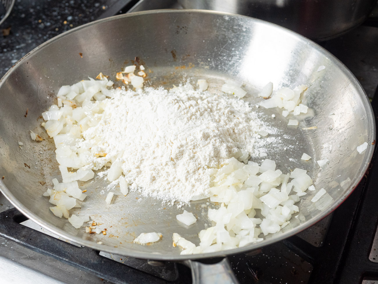 making Honey Mac and Cheese