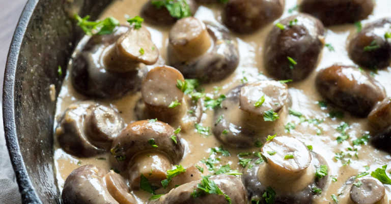 Creamy Garlic Butter Mushrooms