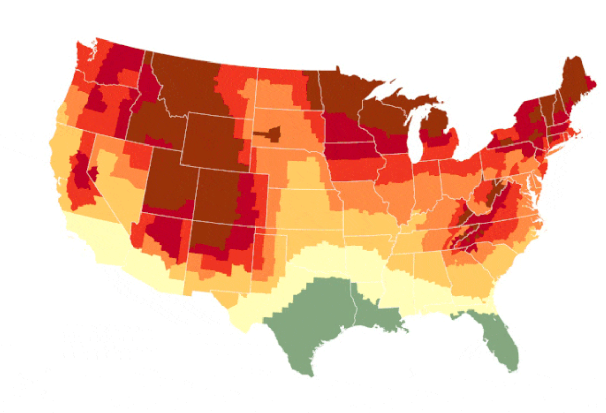 Fall Foliage Map Predicts When The Leaves Will Be Changing In Your Town ...