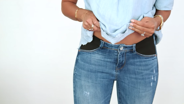Mom Shares How She Makes Maternity Jeans At Home And Shows You How