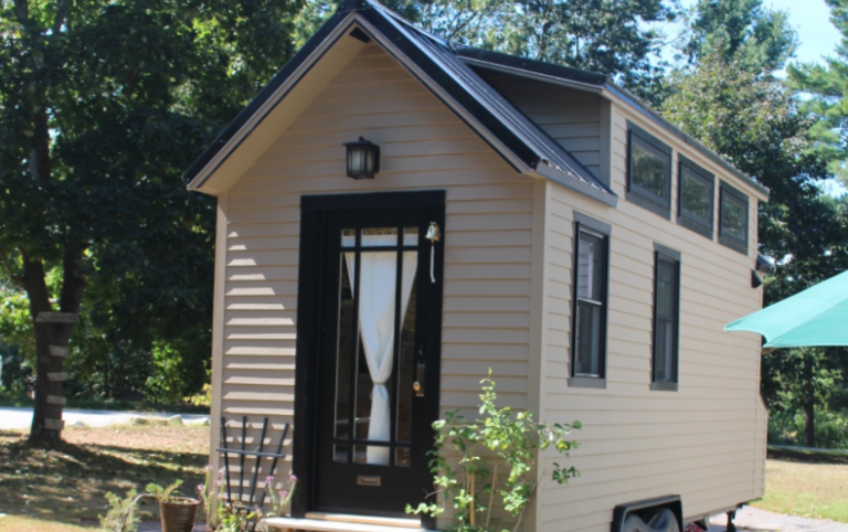 Family Of Three Trade In Their Home For A 160-Square-Foot Tiny House