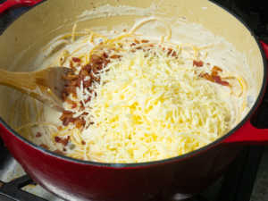 Bacon Cream Cheese Baked Spaghetti | 12 Tomatoes