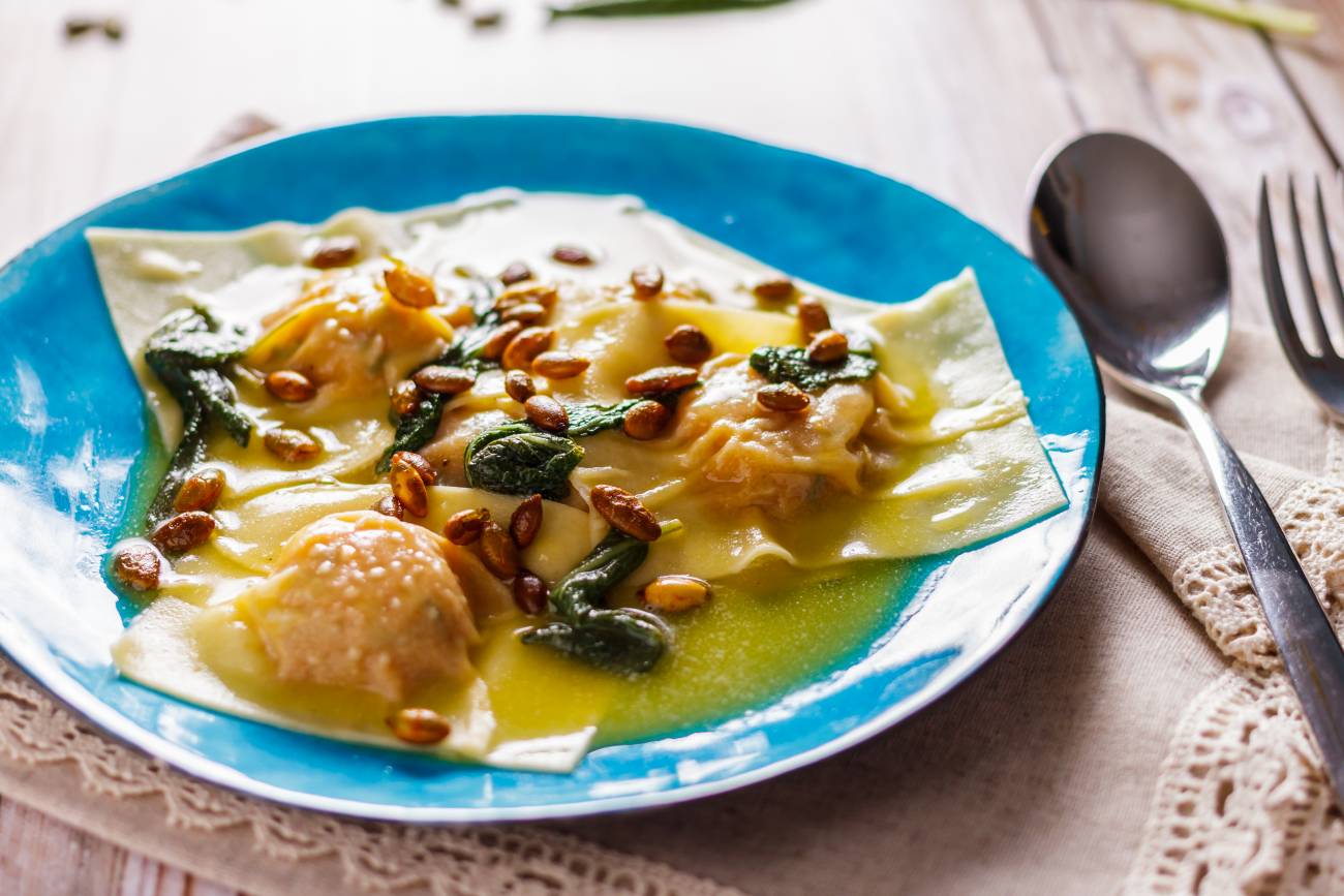 Pumpkin Sage Ravioli with Browned Butter Pecans (plus a look at the KitchenAid  Ravioli Maker Attachment) – the vegetarian ginger